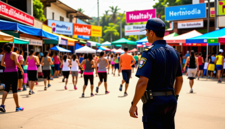 le cambodge met en place une campagne innovante pour lutter contre l'obésité au sein de son corps policier, sensibilisant à l'importance de la santé et de la condition physique, tout en visant à améliorer la performance et le bien-être des agents.