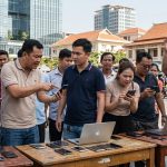 découvrez comment des ressortissants chinois au cambodge réagissent face au blocage de leurs comptes suite à des arnaques en ligne, et les enjeux liés à cette situation.