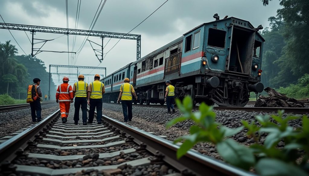 un tragique accident de train en thaïlande révèle que le conducteur impliqué dans une collision mortelle était sous l'influence de drogues, soulevant des questions sur la sécurité ferroviaire et la responsabilité.