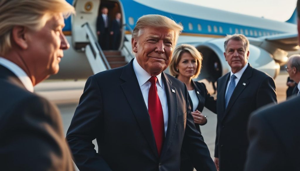 découvrez la photo qui a profondément ému le président et l'incident inattendu à la sortie de l'avion. plongez dans les coulisses inédites de cet événement marquant.