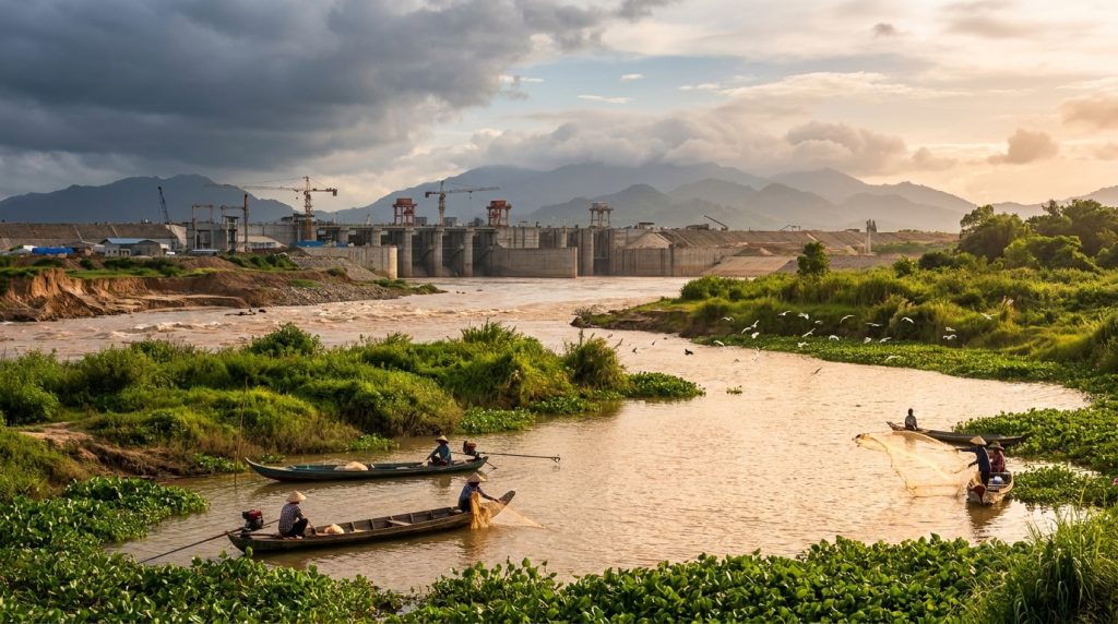 découvrez comment le mékong au cambodge symbolise à la fois des espoirs de prospérité économique et les risques environnementaux et sociaux qui menacent la région.