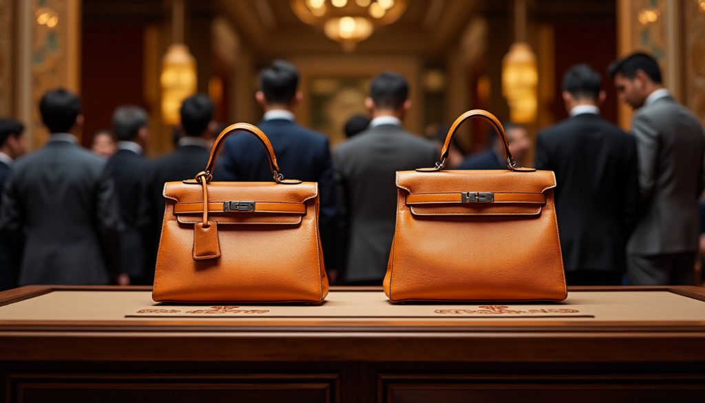 le vietnam mettra aux enchères deux sacs hermès ayant appartenu à une femme, avec un prix attendu de 500 000 dollars, attirant l'attention des amateurs de luxe.