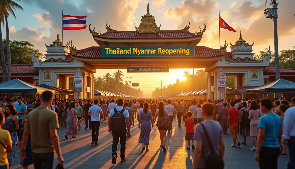 la thaïlande rouvre sa frontière avec la birmanie, une décision audacieuse qui ouvre de nouvelles perspectives malgré les nombreux défis à relever.