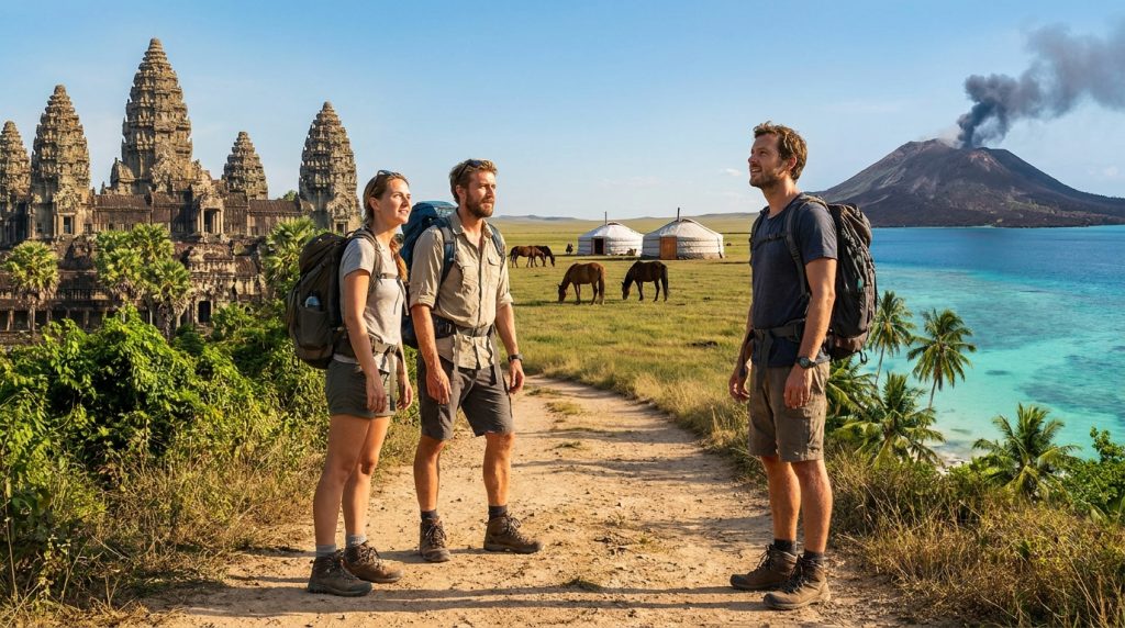 découvrez les nouvelles aventures extraordinaires des « routes de l’impossible » à travers le cambodge, la mongolie et les îles vanuatu, et laissez-vous transporter par des paysages uniques et des rencontres exceptionnelles.