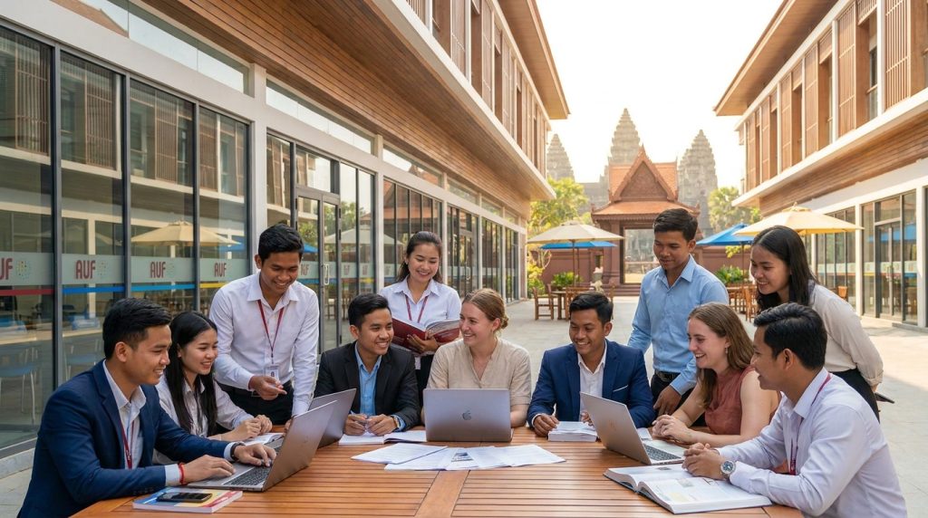 l’auf approfondit son engagement au cambodge en renforçant ses actions et sa présence pour soutenir l’éducation, la recherche et la coopération culturelle dans la région.