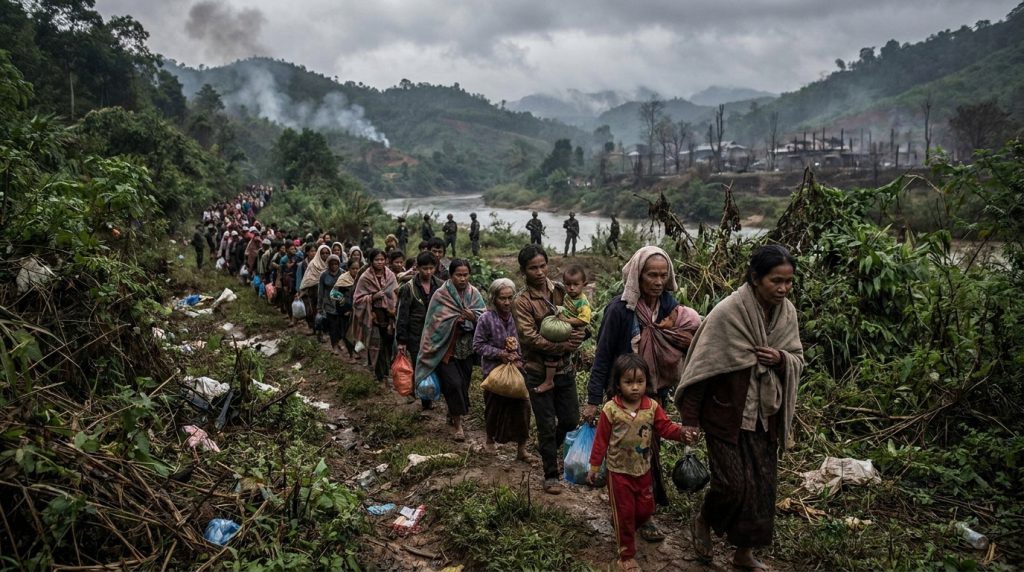 découvrez la situation critique du conflit entre la thaïlande et le cambodge, où plus de 20 000 cambodgiens sont contraints de quitter leur foyer en quête de sécurité.