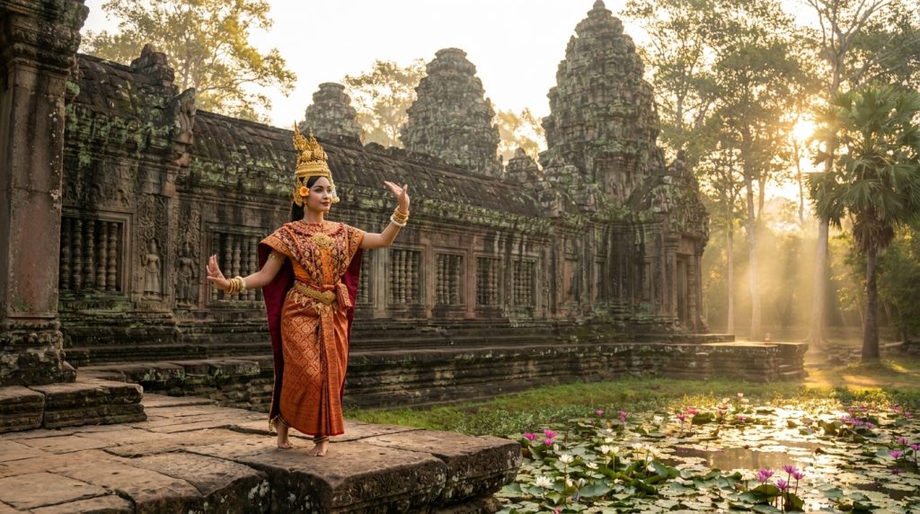 découvrez terre sacrée et merveilles d'angkor, une danse classique cambodgienne unique du 13e art, alliant tradition et beauté pour une expérience culturelle inoubliable.